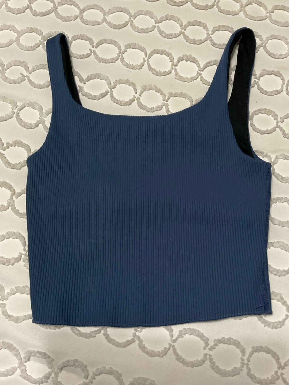 Carbon38 Ribbed Square-Neck Tank